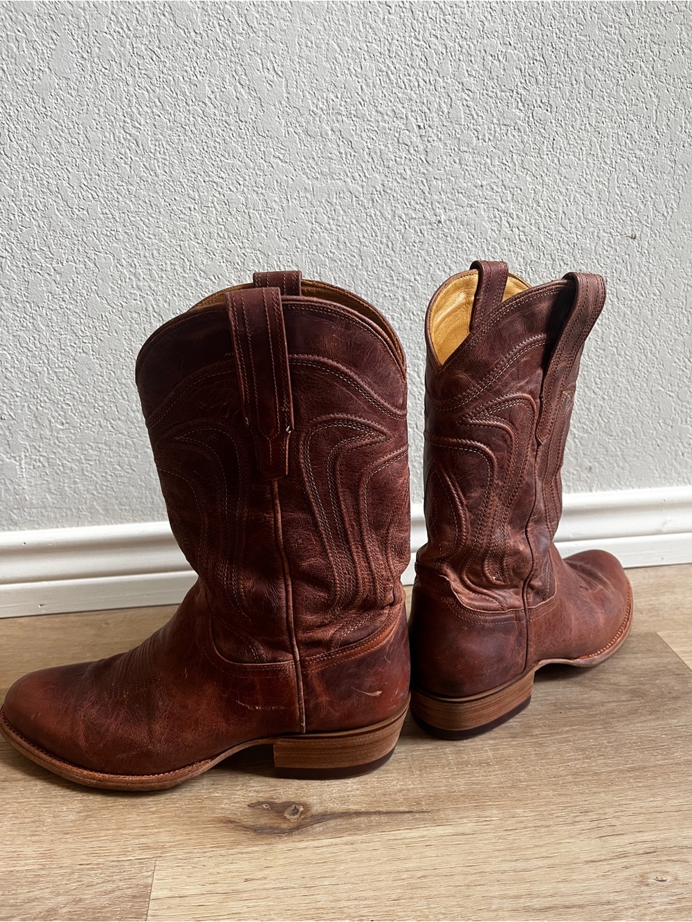 Tecovas Brown Leather Western Cowboy Boots